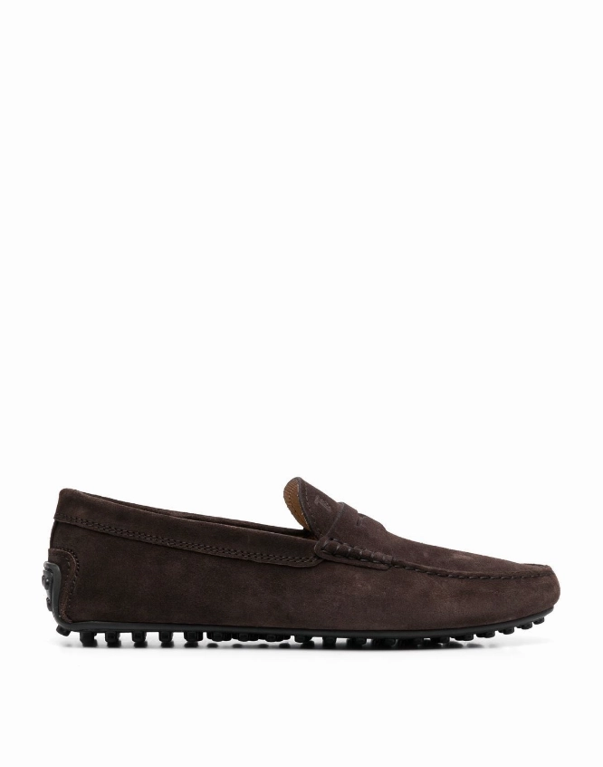 Tod's Gommino City Gommino Driving Shoes in Suede Mens Shoes online flash sale