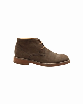Tod's Lace Up Boots in Brown Nubuck Suede Sale on Mens Chukka Footwear