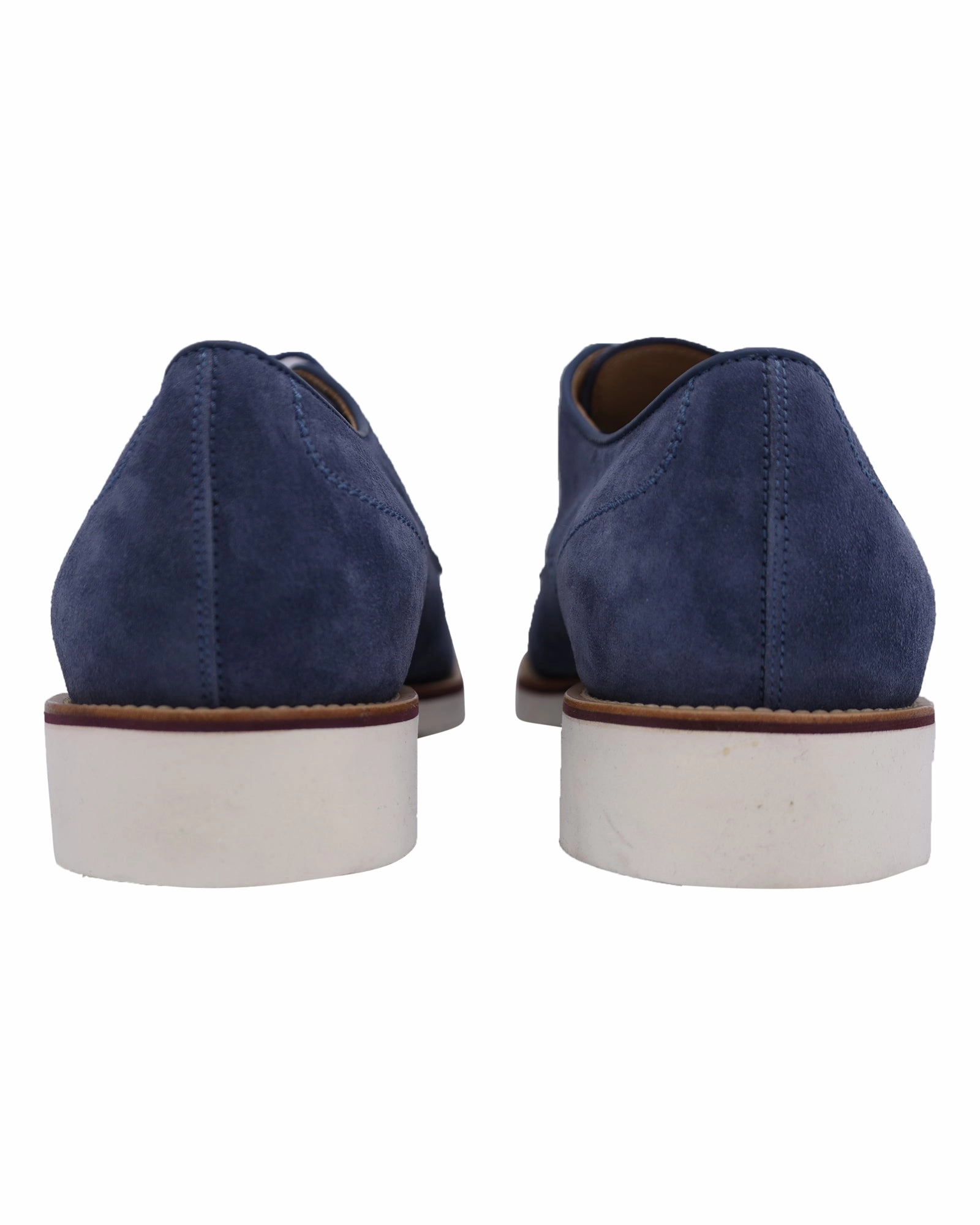 Tod's Lace Up Derby in Blue Suede