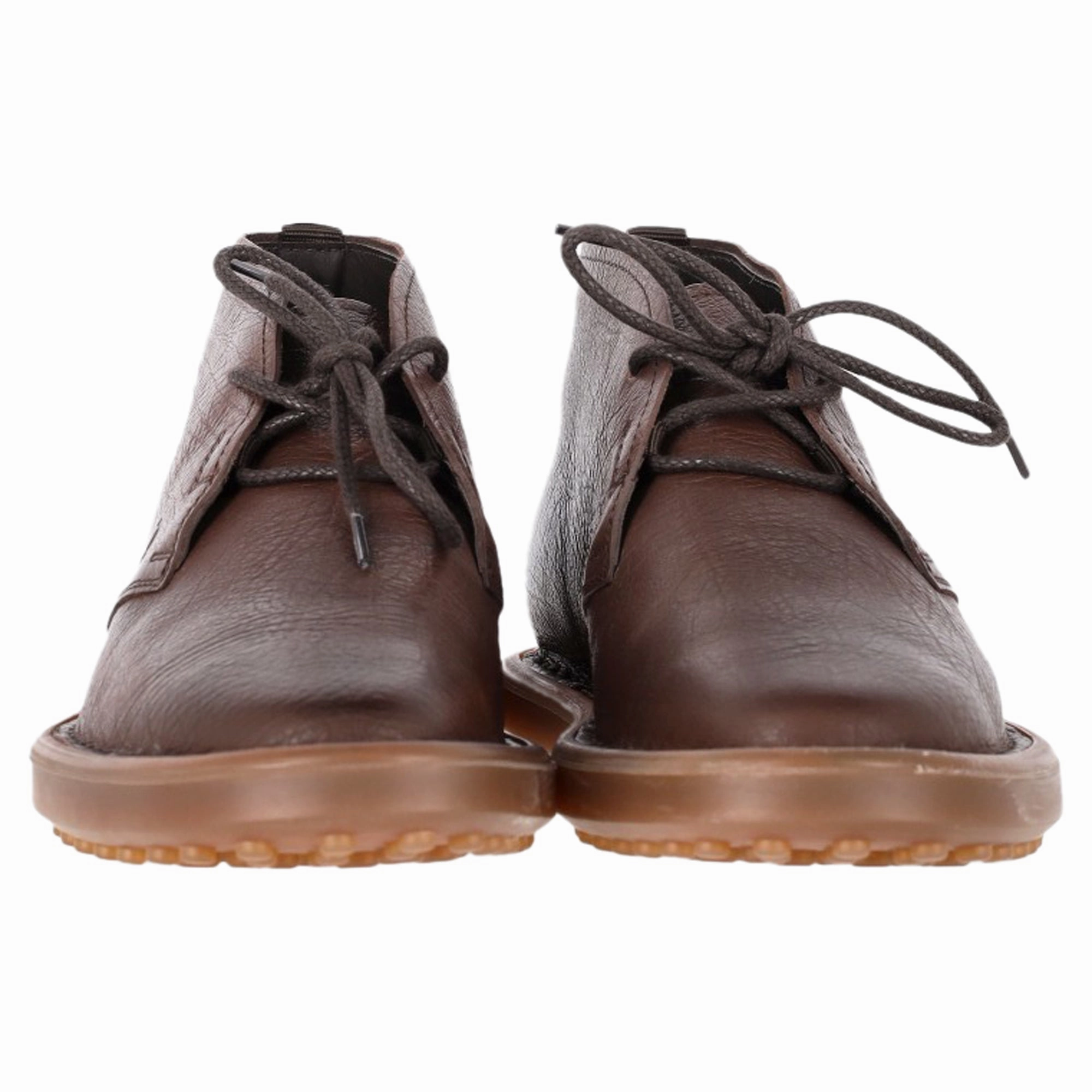 Tod's Lace-Up Desert Boots in Brown Leather