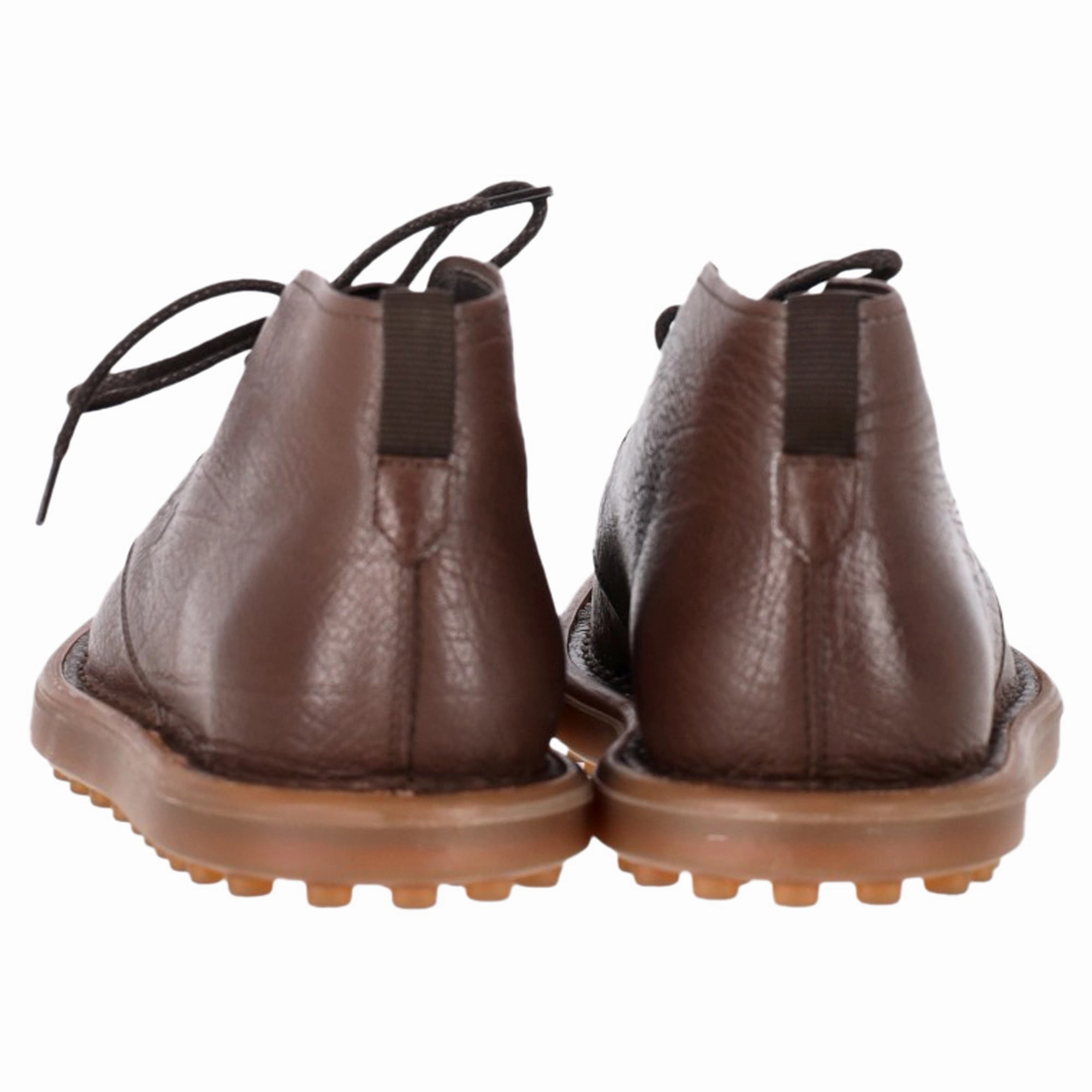 Tod's Lace-Up Desert Boots in Brown Leather