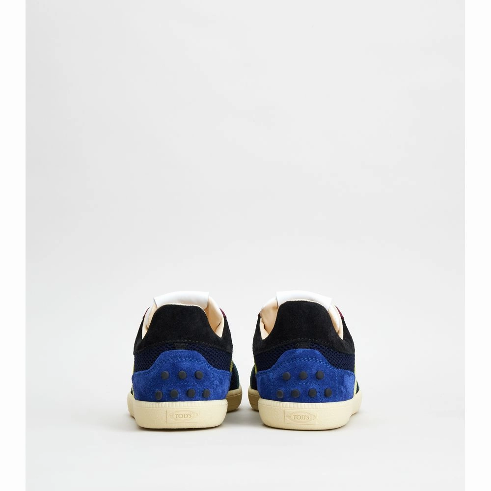 Tod's Tabs Sneakers in Suede and Technical Fabric