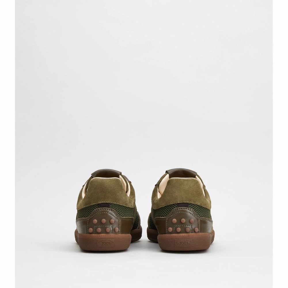 Tod's Tabs Sneakers in Suede and Technical Fabric
