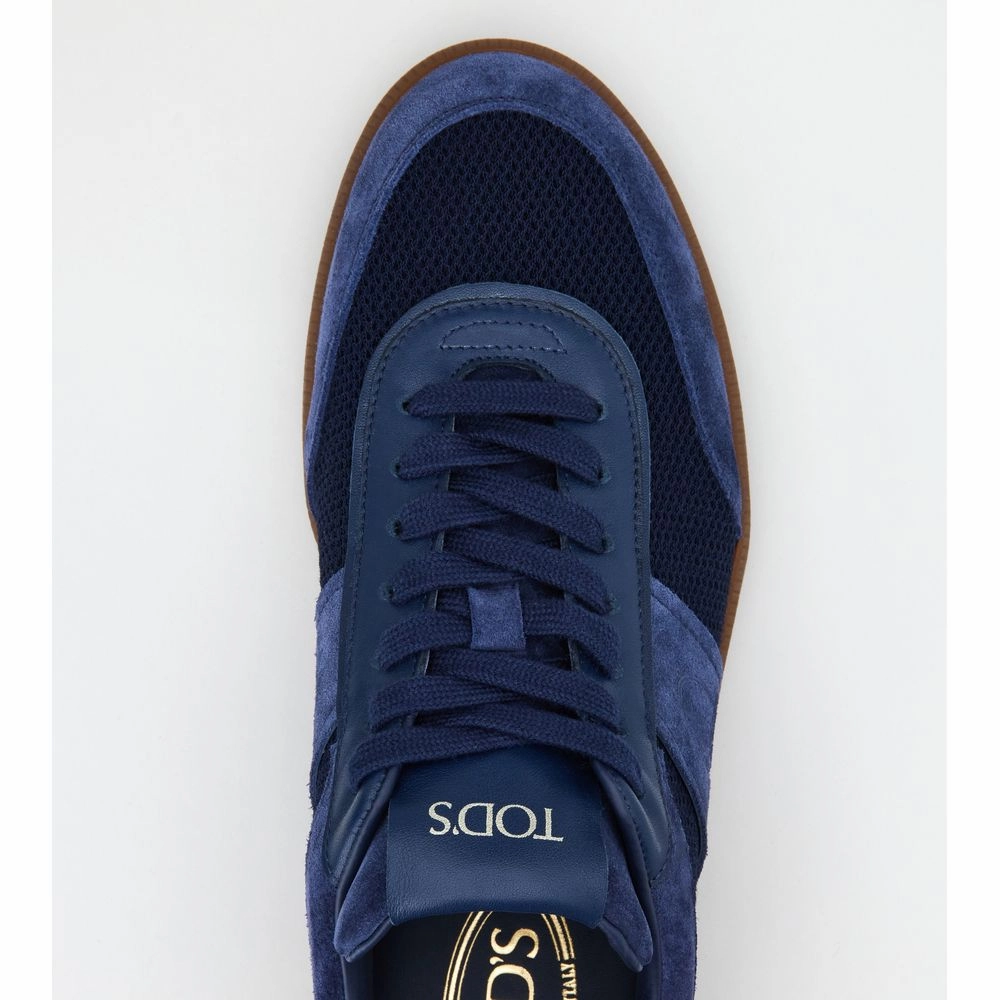 Tod's Tabs Sneakers in Suede and Technical Fabric