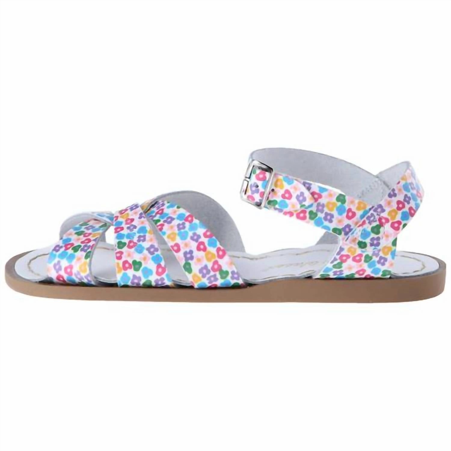 Toddler Girl's Floral Sandal In White Girls Sandals summer sale