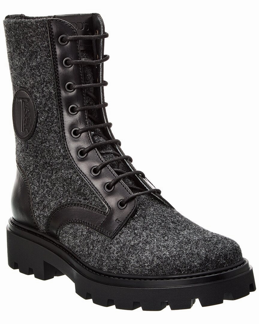 TODs Felt & Leather Boot Sale on Mens Chukka Footwear