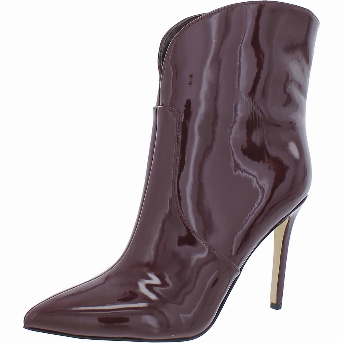 Tolate  Womens Patent Pointed Toe Booties