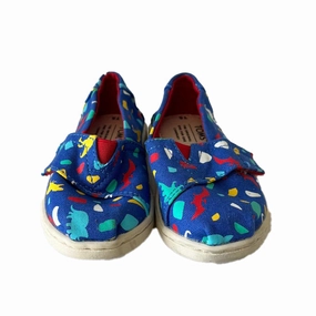 Tom's Boys Blue Dinosaurs Shoes Discount Boys Sports Shoes online