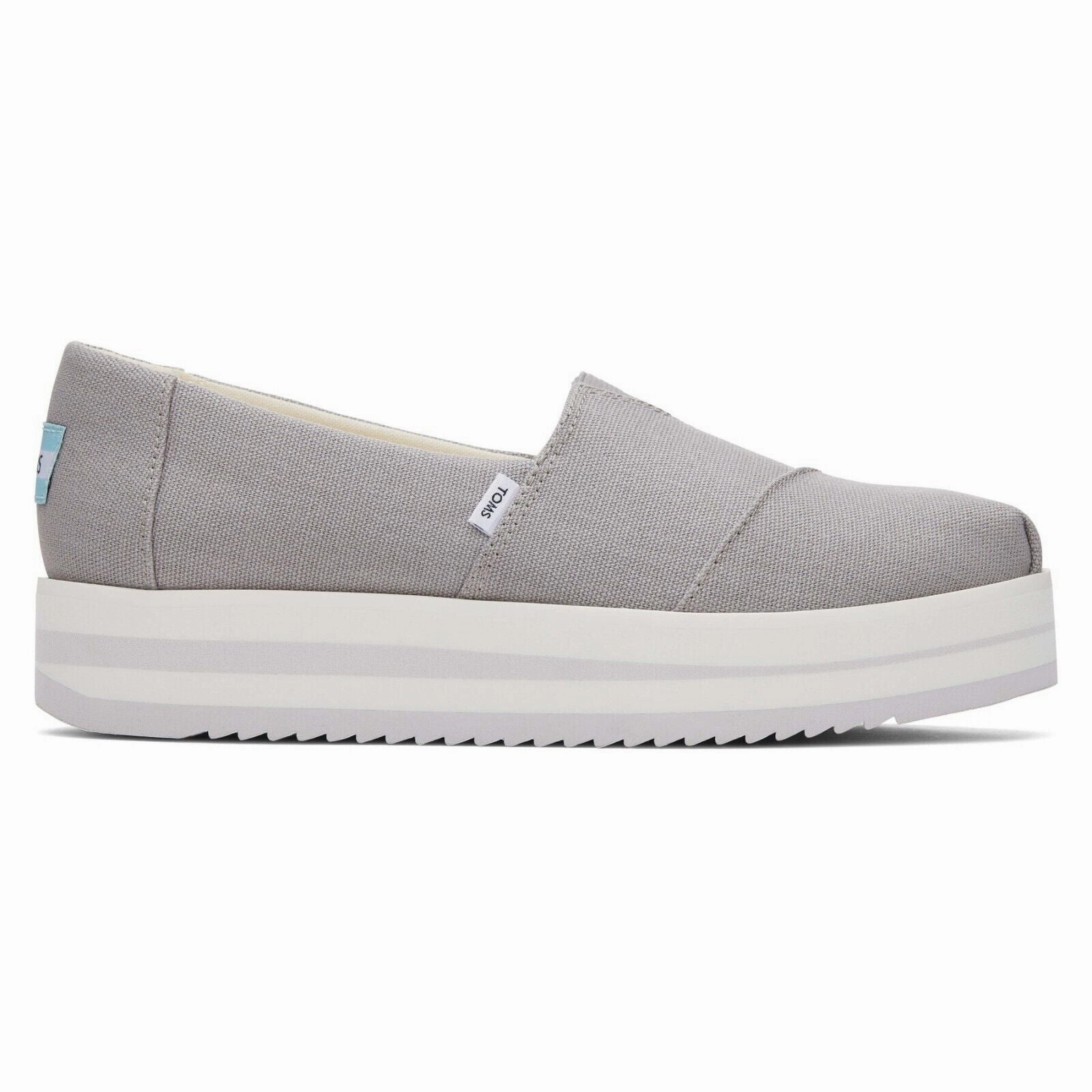Toms Alpargata 10019694-020 Espadrilles Women's US 7 Gray Casual Shoes ZPO841 (Gray,7)