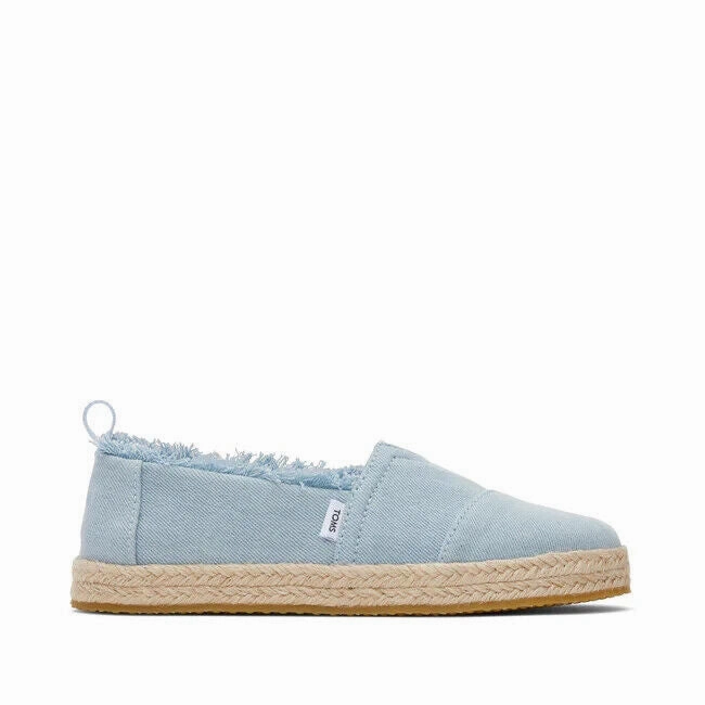 Toms Alpargata 10020625 Espadrille Kids US 12 Light Blue Casual Shoes ZPO1027