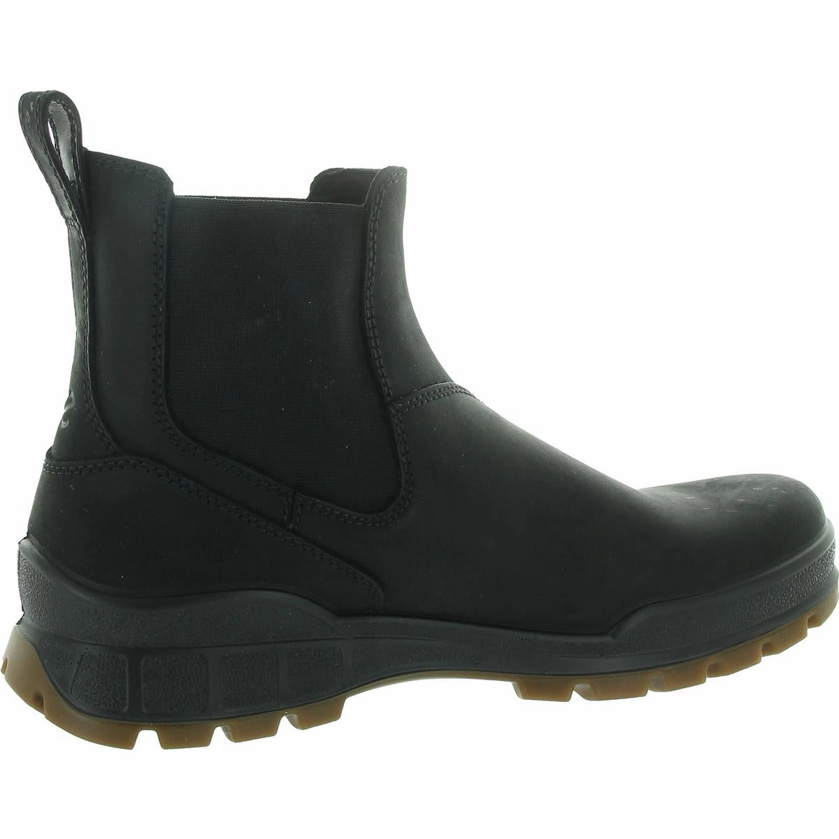 Track 25 Mens Mixed Media Leather Chelsea Boots