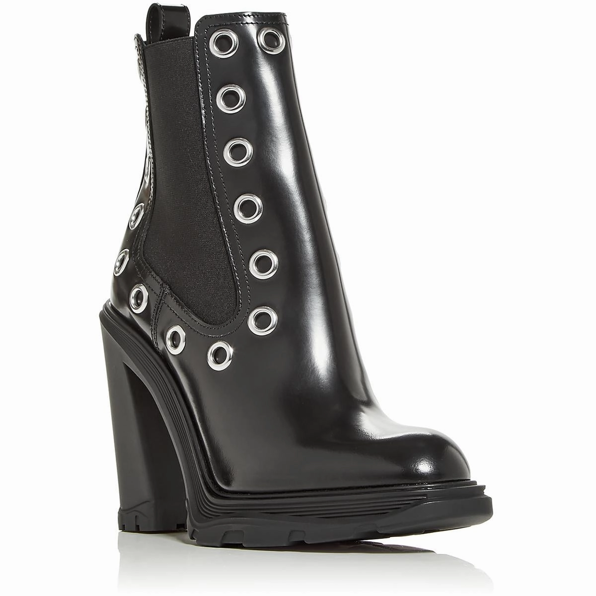 Tread Grommet Womens Leather Grommet Combat & Lace-up Boots Promo on Womens Fashionable Boots