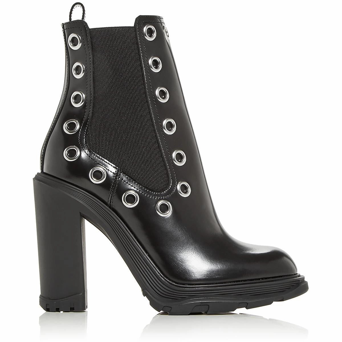 Tread Grommet Womens Leather Grommet Combat & Lace-up Boots
