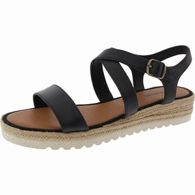 Trianna Womens Adjustable Leather Wedge Sandals Womens Beach Sandals special deal