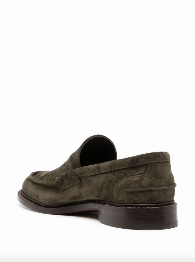 Tricker's Adam suede penny loafers