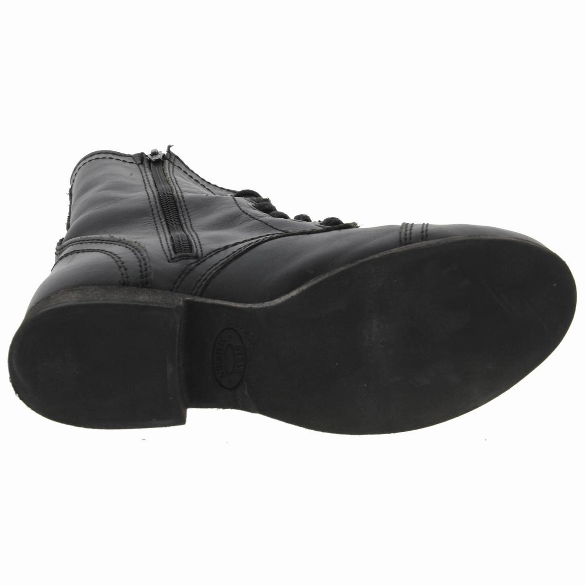 Troopa Womens Leather Lace Up Combat Boots