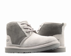 UGG Australia Neumel II Charcoal Grey Kids Chukka Boots 1017320K-CHRC Discount Boys Footwear online