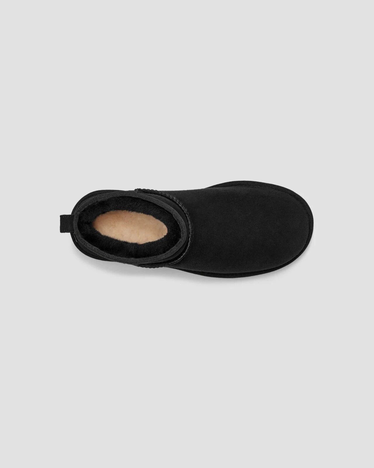 UGG Classic Ultra Mini 1116109-BLK Women's 8 Black Suede Sheepskin Boots KHD2428