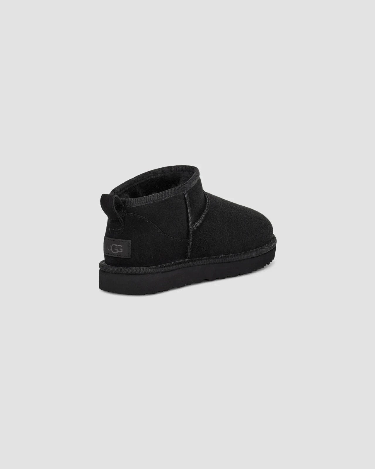 UGG Classic Ultra Mini 1116109-BLK Women's 8 Black Suede Sheepskin Boots KHD2428