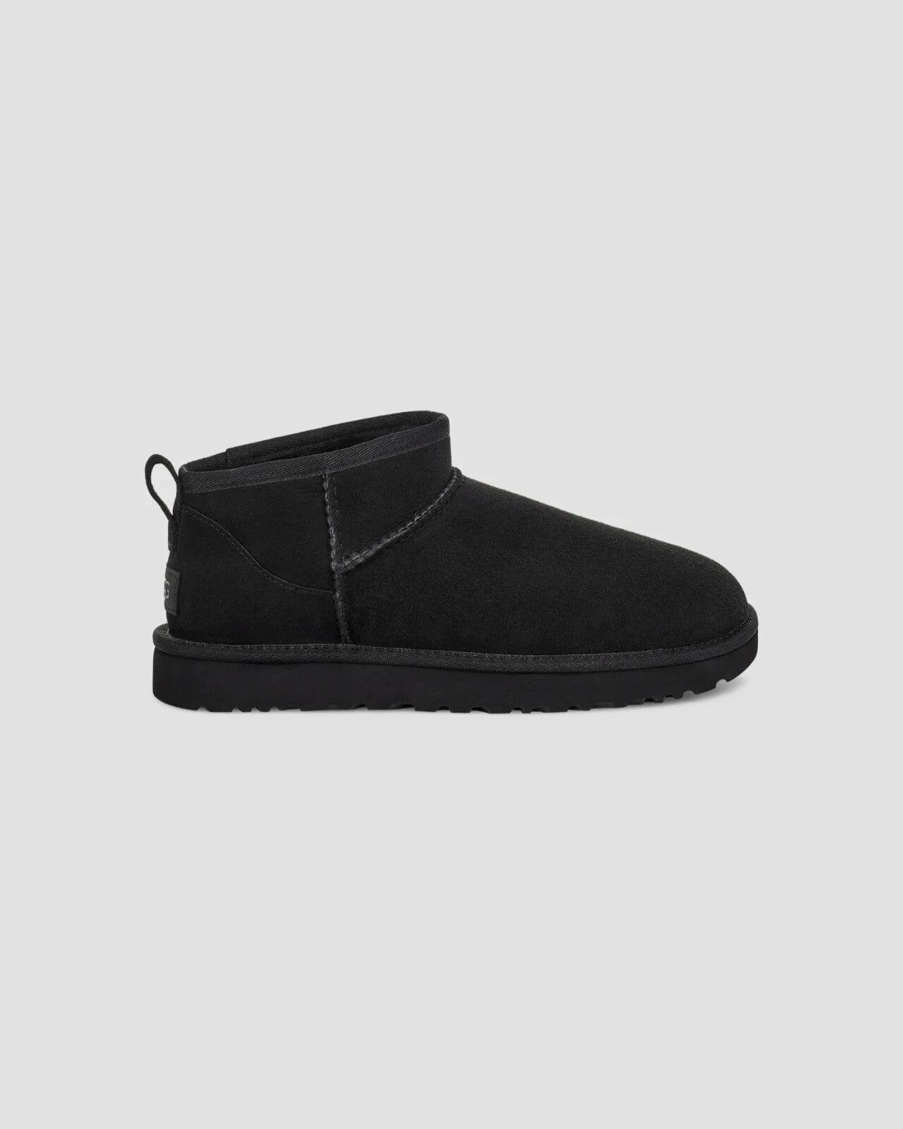 UGG Classic Ultra Mini 1116109-BLK Women's 8 Black Suede Sheepskin Boots KHD2428