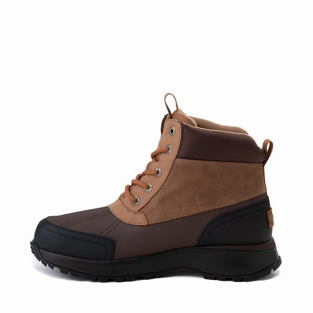 UGG Emmett 896876 Duck Boots Men's US 8 Chestnut Leather Waterproof Ankle DWA627