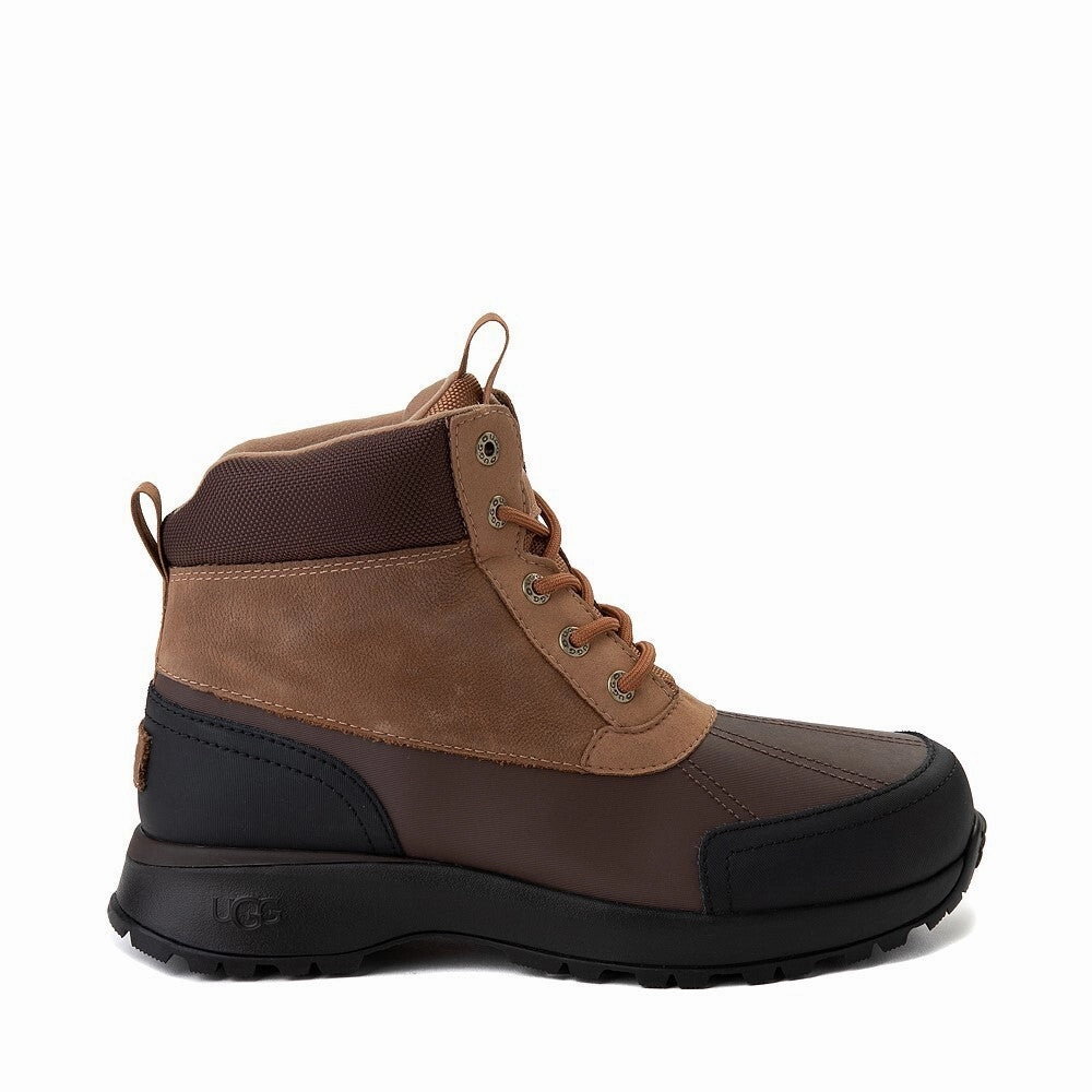 UGG Emmett 896876 Duck Boots Men's US 8 Chestnut Leather Waterproof Ankle DWA627