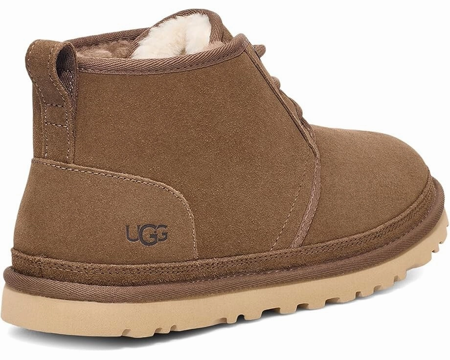 UGG Neumel 3236-HCK Chukka Boots Mens US 8 Brown Suede Wool Casual Shoes KHD1926