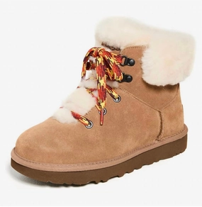 Ugg Women's, Classic Mini Alpine Lace Boot In Chestnut Womens Winter & Rain Boots online