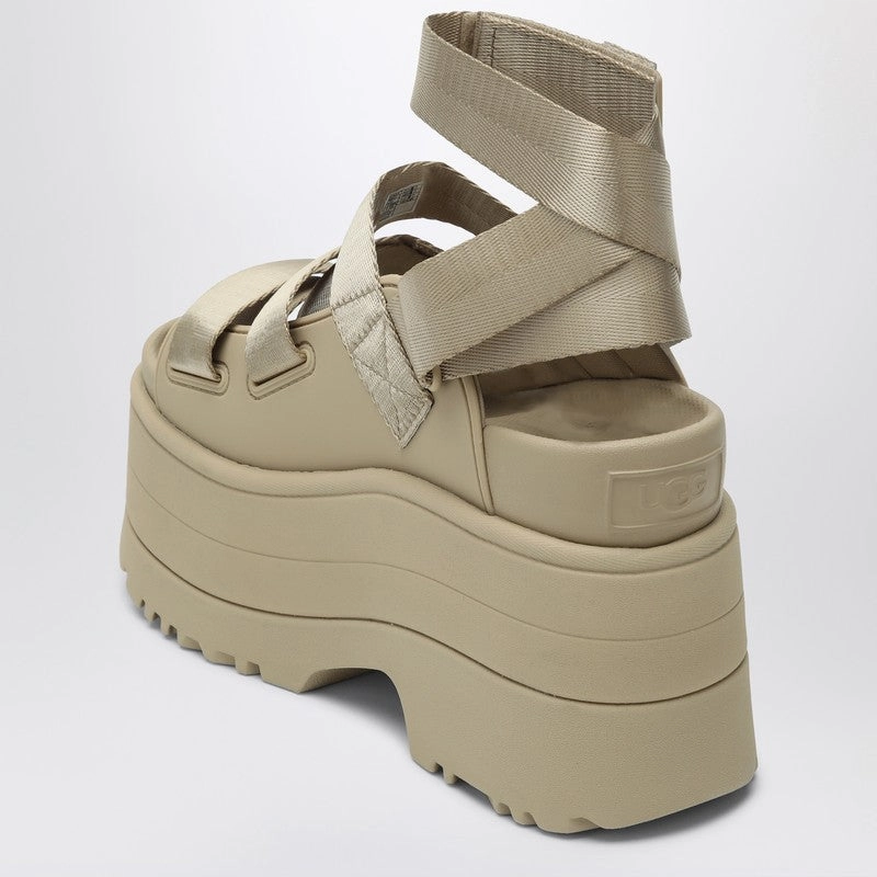 Ugg Women's Platform Sandals Goldenrise In Sand Colour