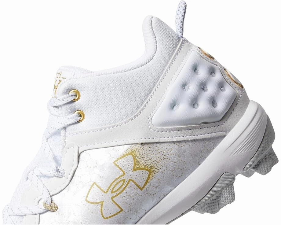 Under Armour Harper 8 Mid RM 3026592-100 Men's White Baseball Cleats KHD2713