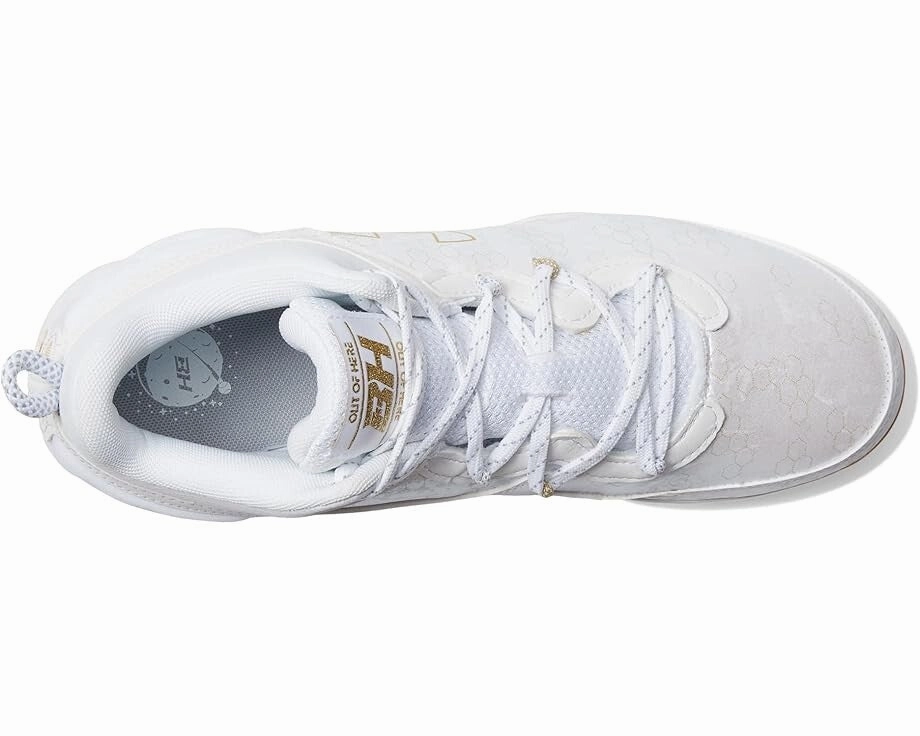Under Armour Harper 8 Mid RM 3026592-100 Men's White Baseball Cleats KHD2713
