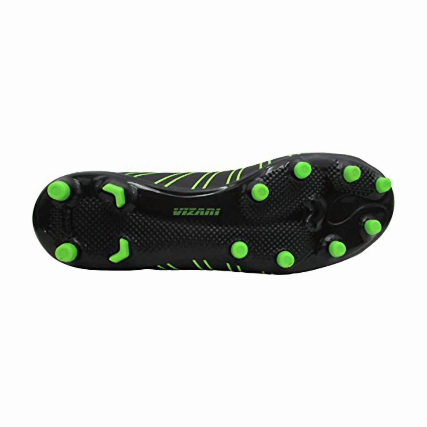 Unisex Madero Firm Ground Soccer Shoe In Black/green