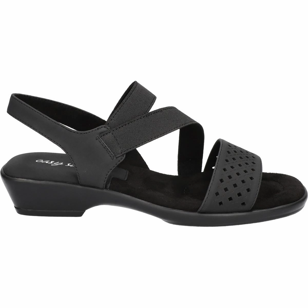 Ursina Womens Faux Suede Ankle Strap Slingback Sandals