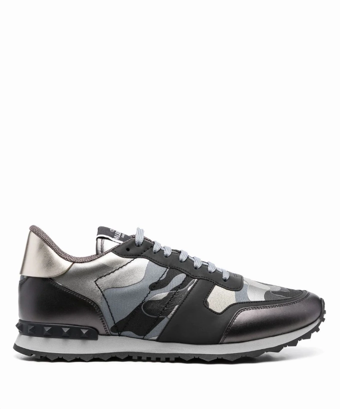 Valentino Garavani Camouflage Rockrunner low-top sneakers Mens Shoes online flash sale