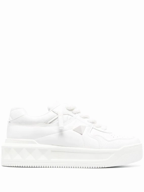 Valentino Garavani One Stud quilted leather trainers Mens Shoes online flash sale