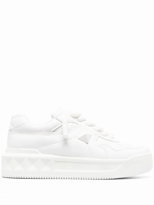 Valentino Garavani One Stud quilted leather trainers Mens Shoes online flash sale