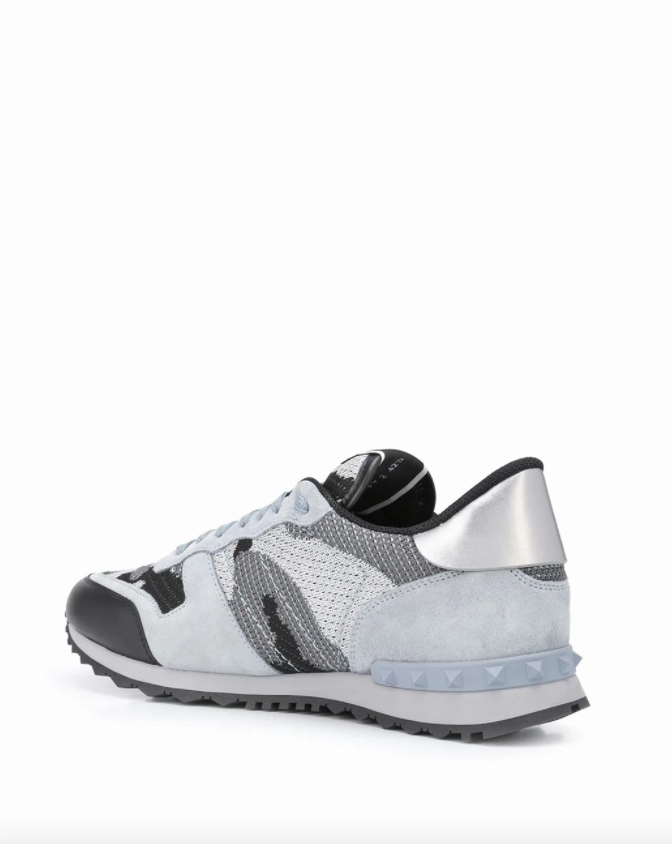 Valentino Garavani Rockstud-embellishment lace-up sneakers