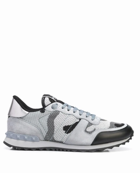 Valentino Garavani Rockstud-embellishment lace-up sneakers Mens Shoes online flash sale