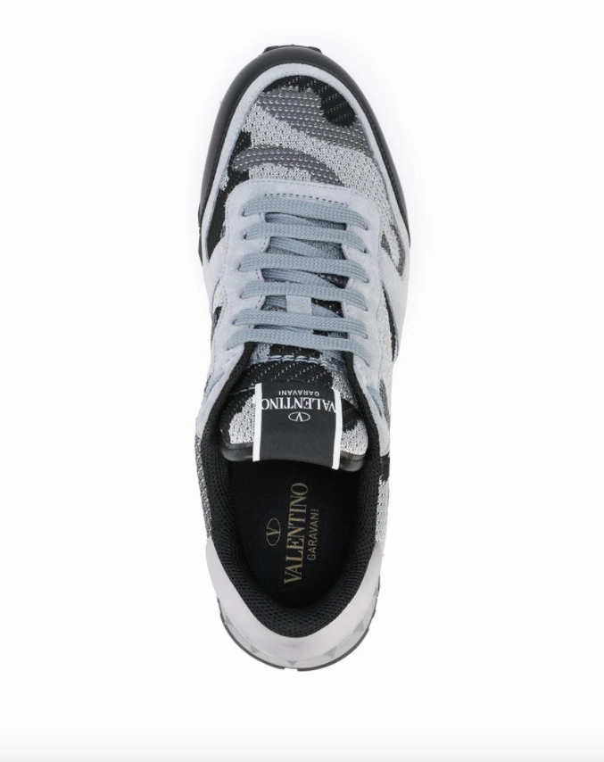 Valentino Garavani Rockstud-embellishment lace-up sneakers
