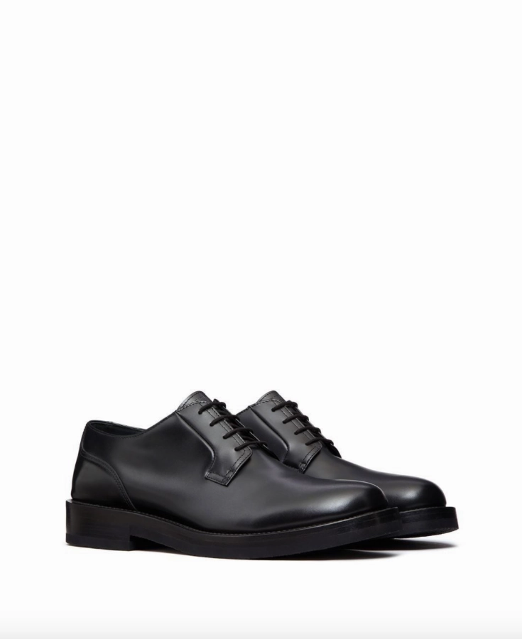 Valentino Garavani rockstud essential calf leather derby