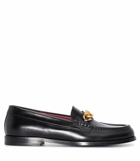 Valentino Garavani VLogo leather loafers Mens Shoes online flash sale