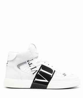 Valentino Garavani VLTN print band sneakers Mens Shoes online flash sale