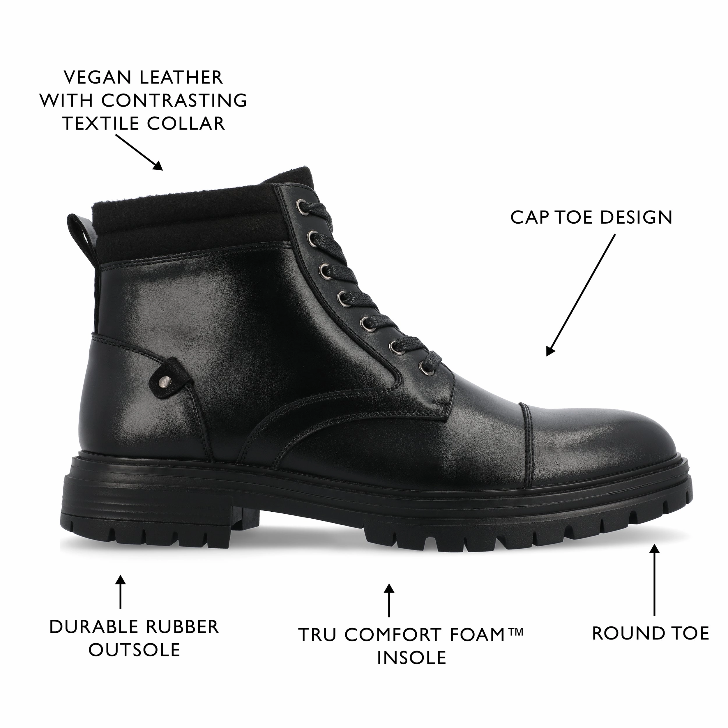 Vance Co. Fegan Cap Toe Boot
