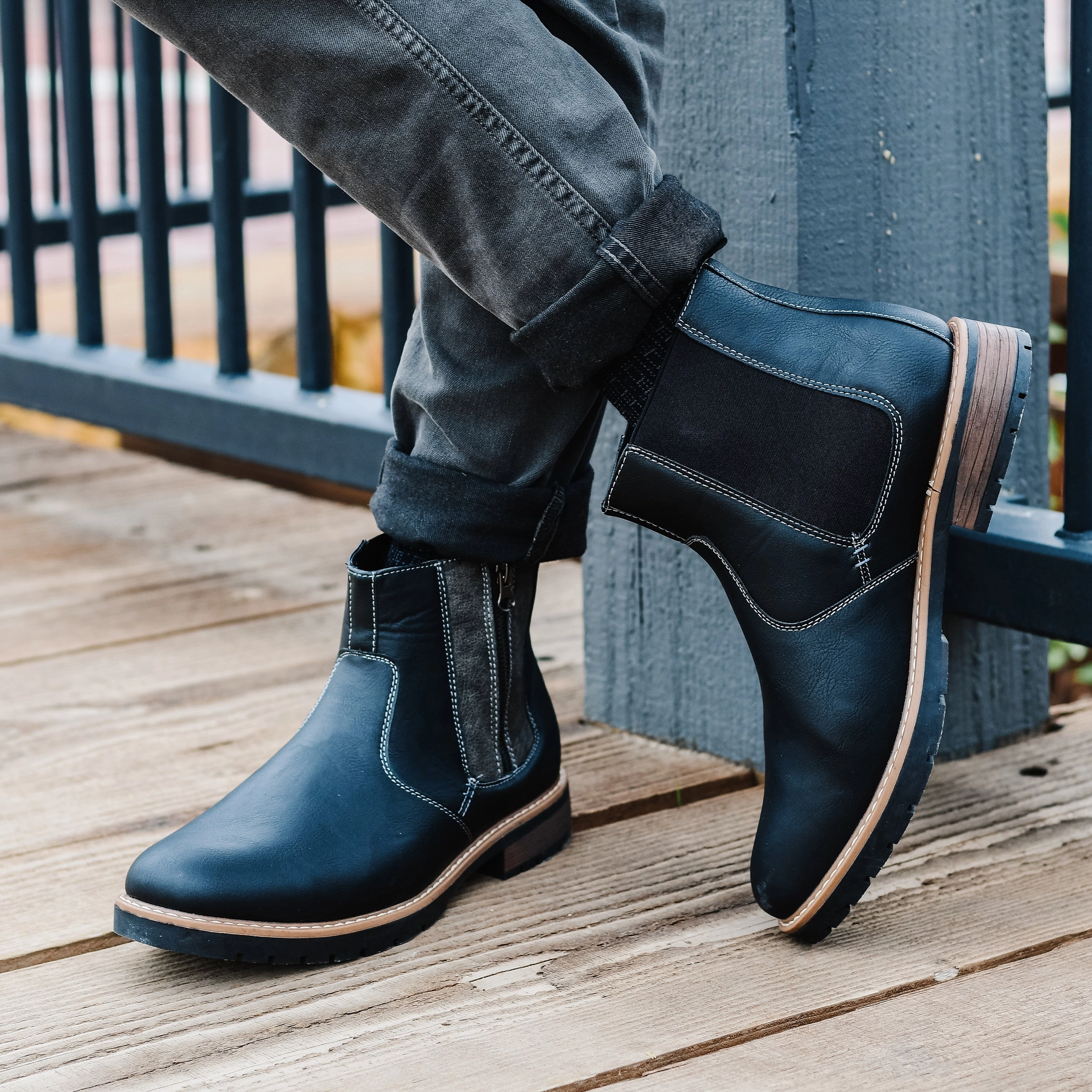 Vance Co. Men's Pratt Wide-width Ankle Boot