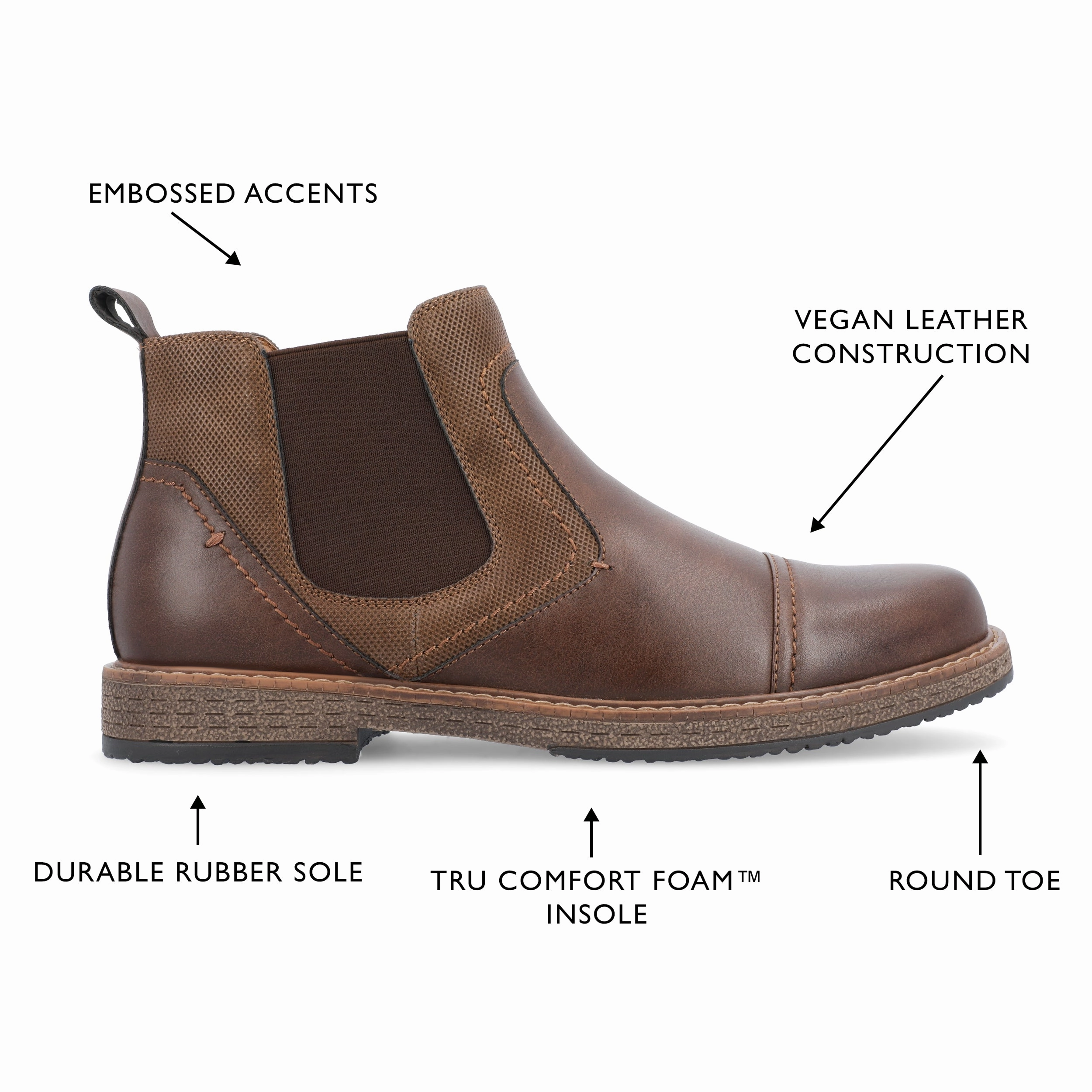 Vance Lancaster Pull-on Chelsea Boots