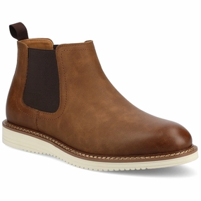 Vance Mens Salter Medium and Wide Width Plain Toe Casual Chelsea Boot Cheap Mens Boots & Chukkas