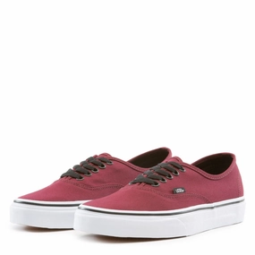 Vans Authentic VN000QER5U8 Sneakers Men US 7 Burgundy Canvas Skate Shoes RHS3262 Mens Athletic Shoes clearance sale