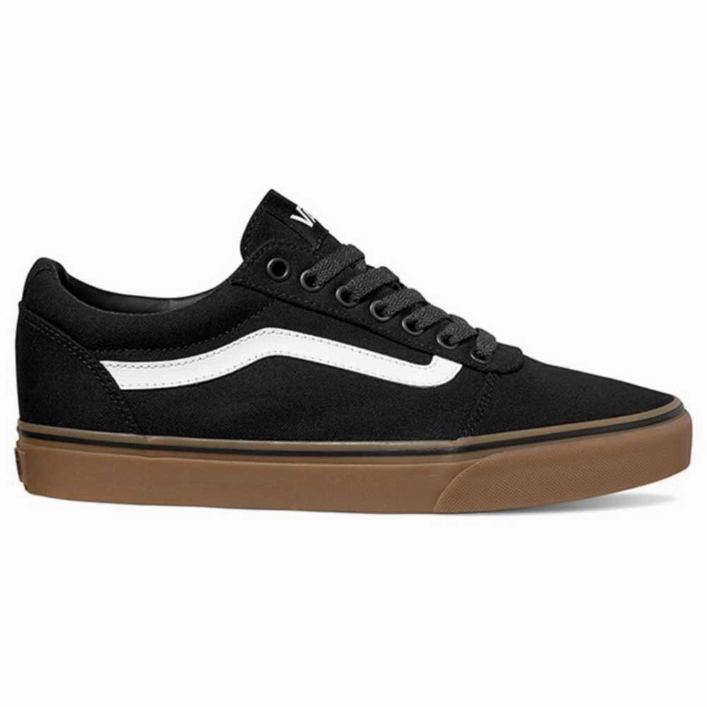 Vans Ward VN0A36EM7HI Sneaker Men's Black Gum Lace Up Skateboard Shoes