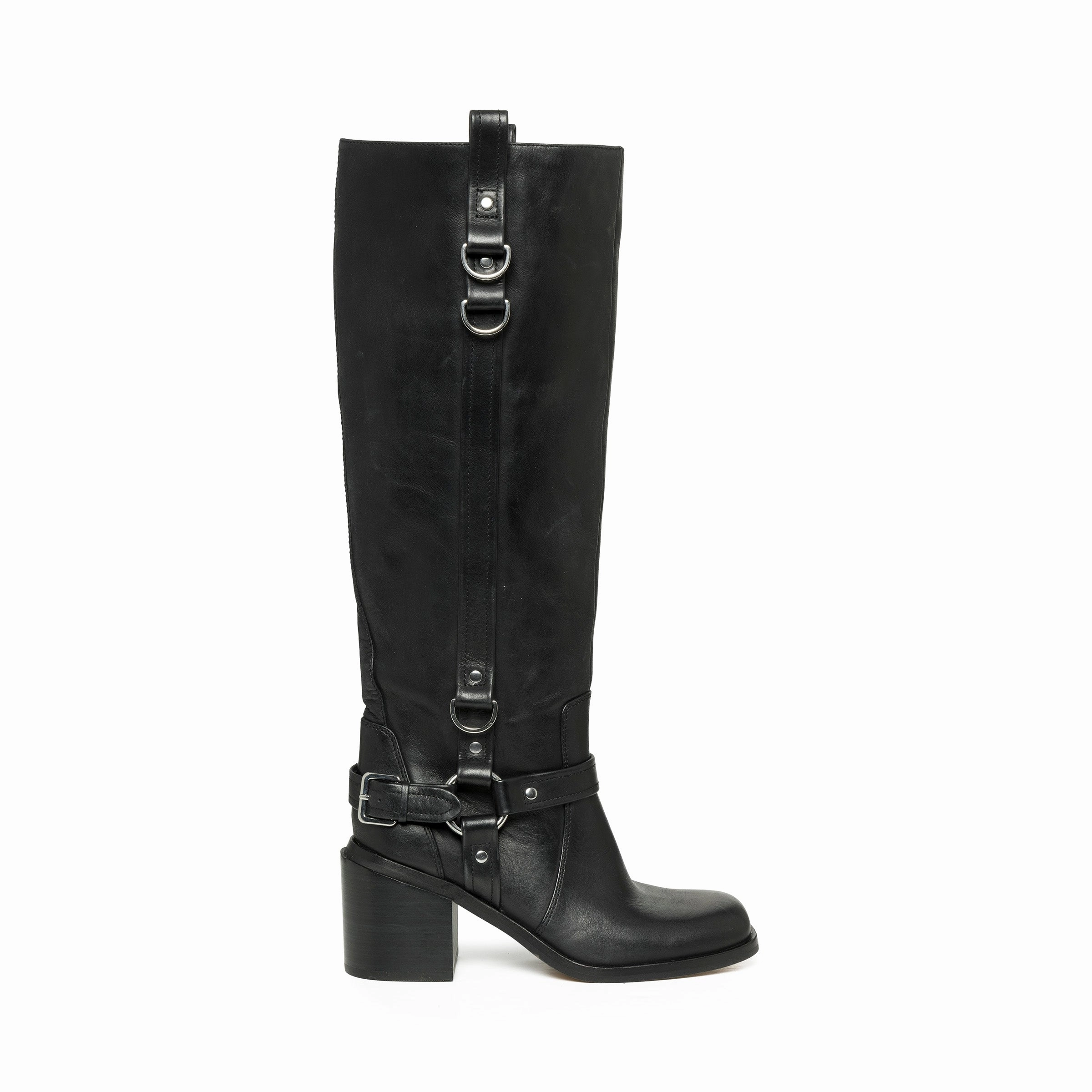 Vase Boot BLACK LEATHER Womens Boots & Booties promotion