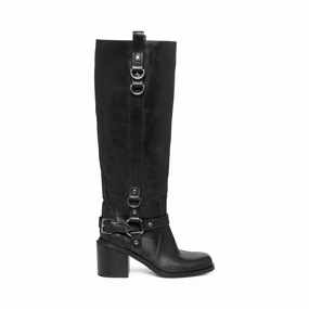 Vase Boot BLACK LEATHER Womens Boots & Booties promotion